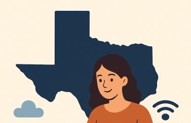 Remote jobs in Texas 2025 guide illustration.